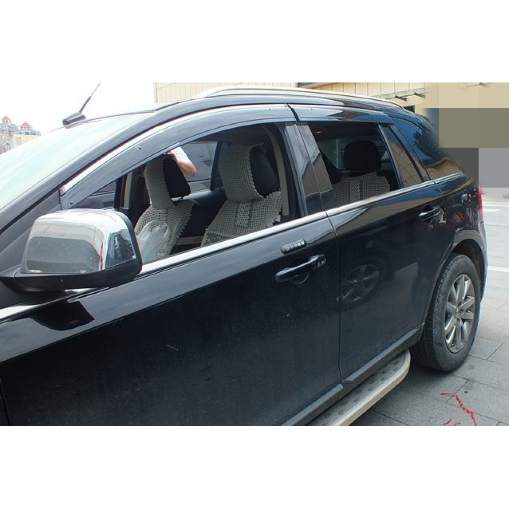 Ветровики с хромом FORD EDGE 2015- KL-1596