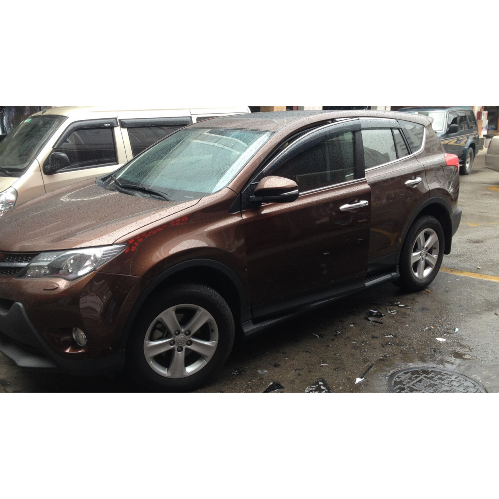 Ветровики с хромом TOYOTA RAV-4 2013-2017 KL-1314